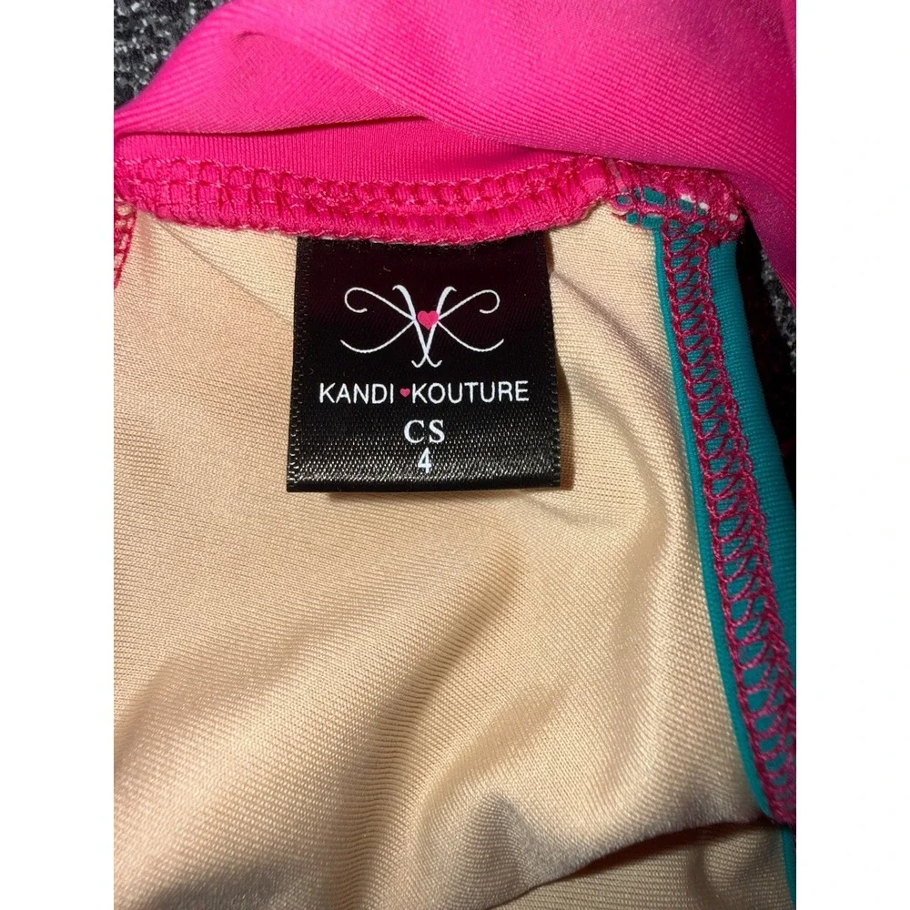 Kandi Kouture NWT Dancewear Convention‎ Top Size Child 4 Hot Pink
